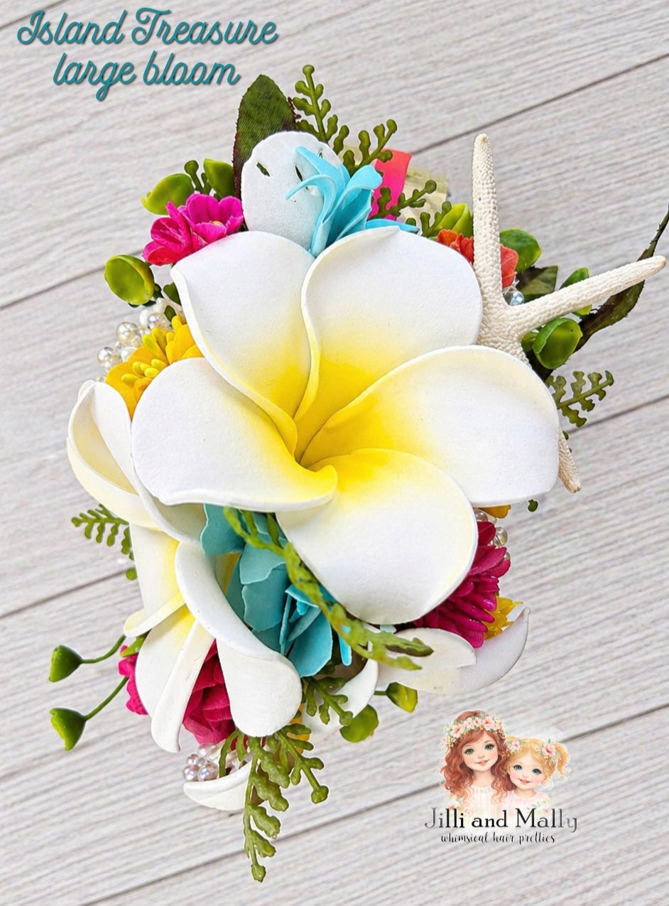 Island Treasure Plumeria Large Floral Bloom *pre-order 4 wk turnaround*