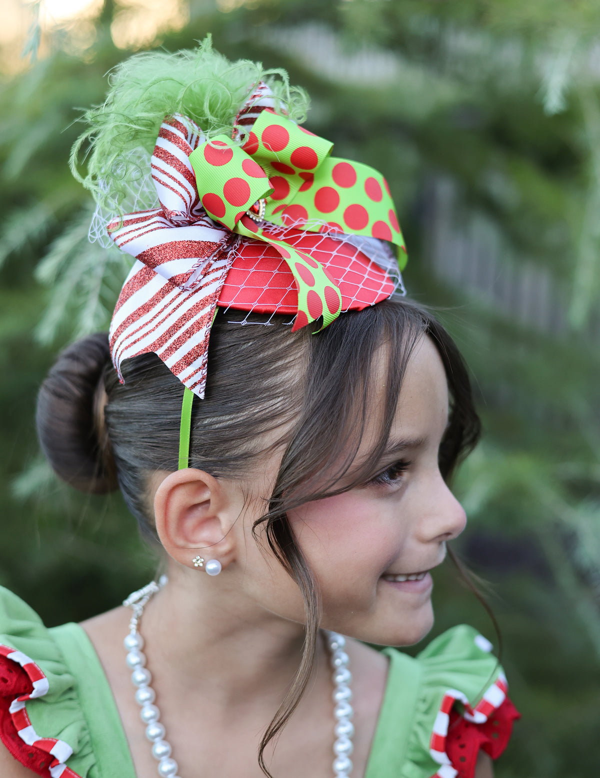 Stealing Christmas Fascinator Mini Hat m2m Three By the Sea *Made to Order with 4 week turnaround time*