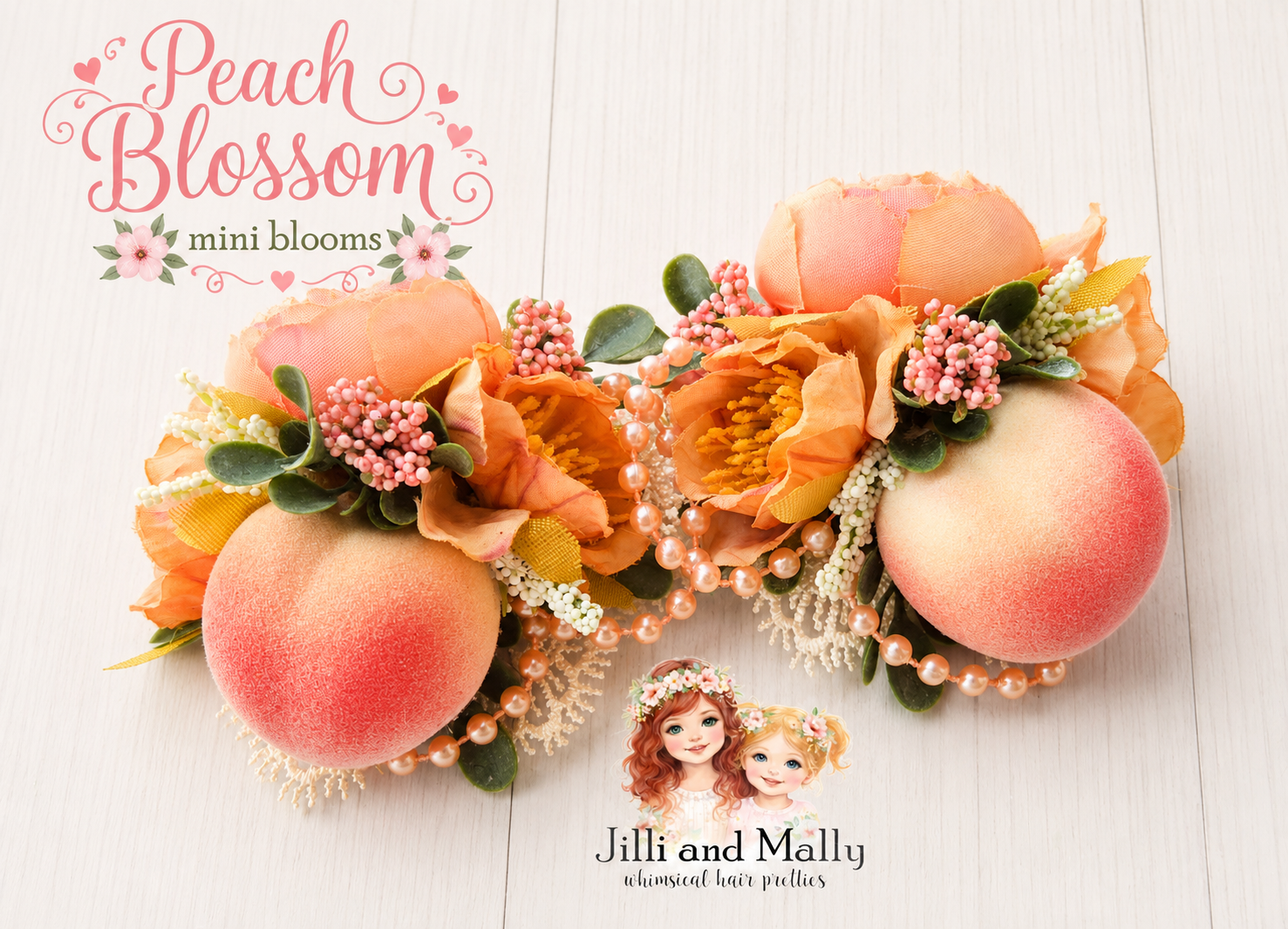 Peach Blossom Mini Blooms ~Single OR Piggies m2m Reina Monroe Originals *Pre-order 4 wk turnaround*