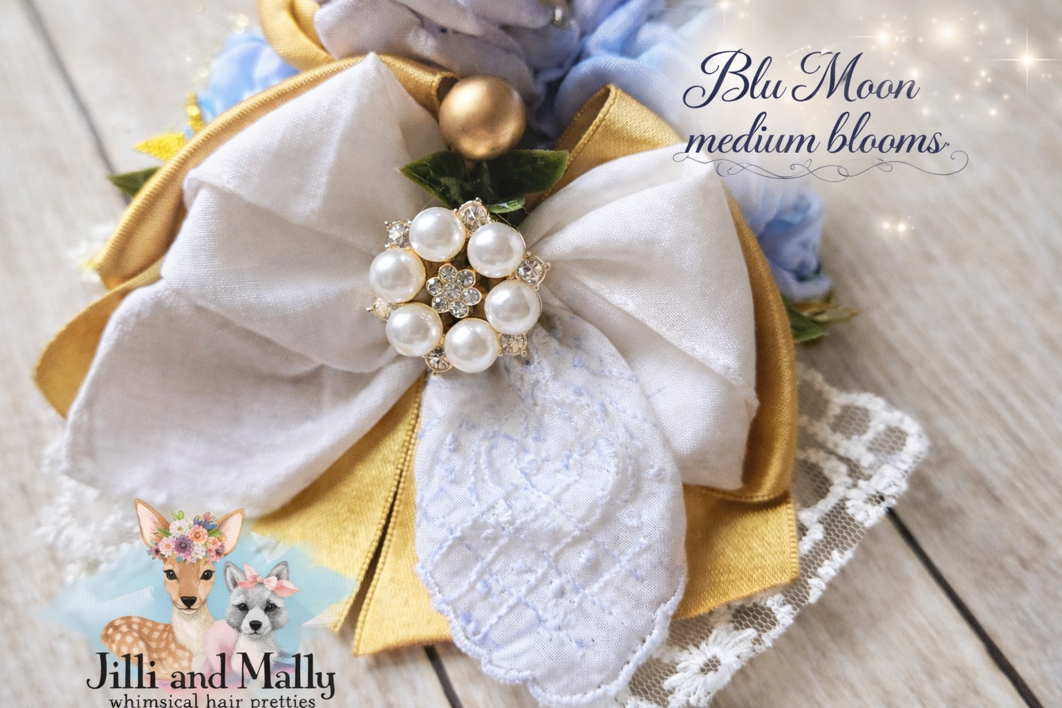 Blue Moon Medium Floral Hankie Bloom