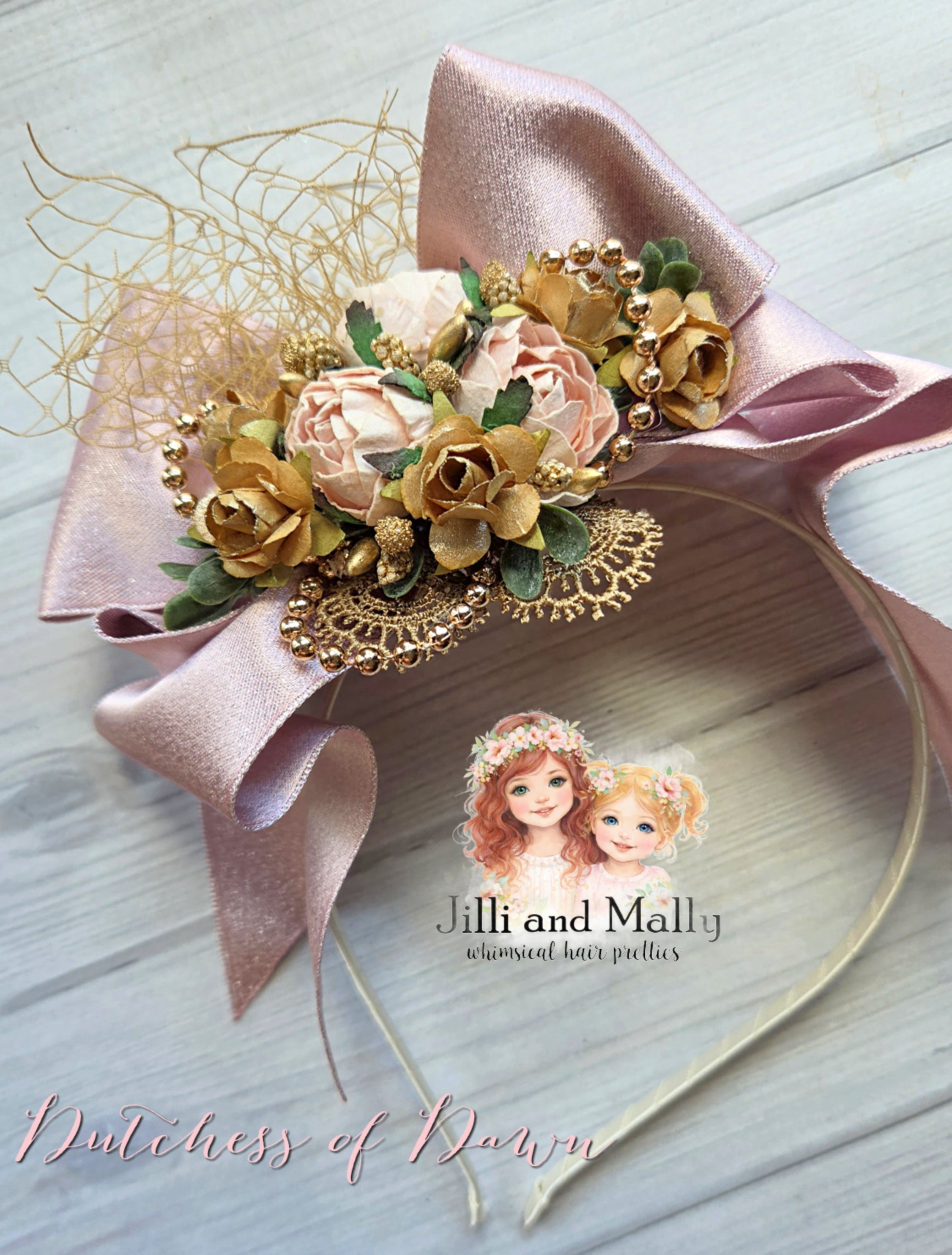 Dutchess of Dawn Floral Bow m2m La Petite Wardrobe *Pre-Order TAT 4 weeks*