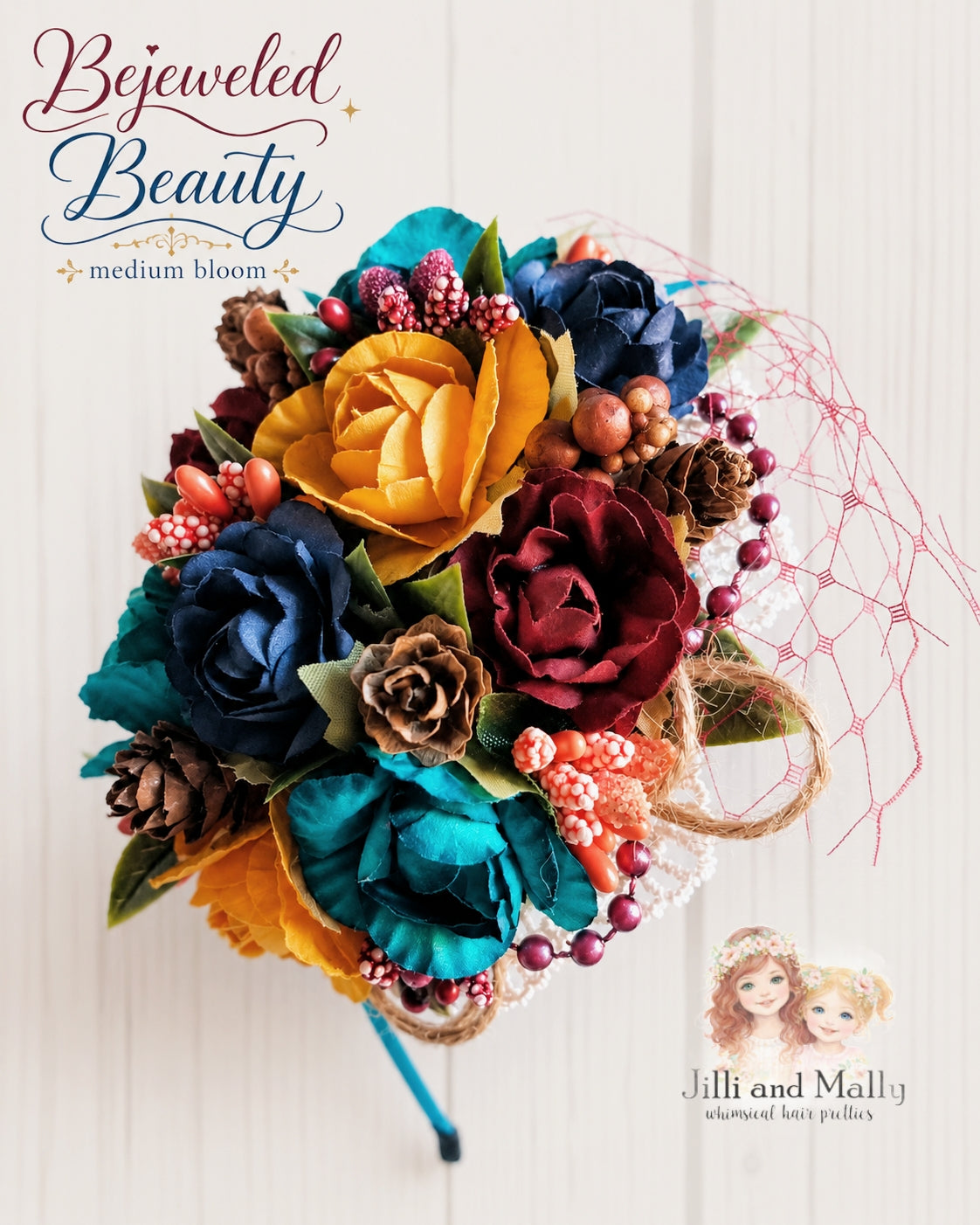Bejeweled Beauty Large Floral Bloom *MTO 4 wk turnaround*