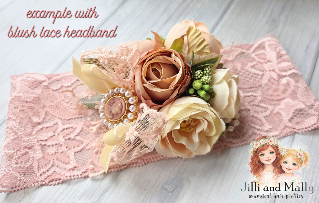 Vintage Blush Medium Floral Bloom