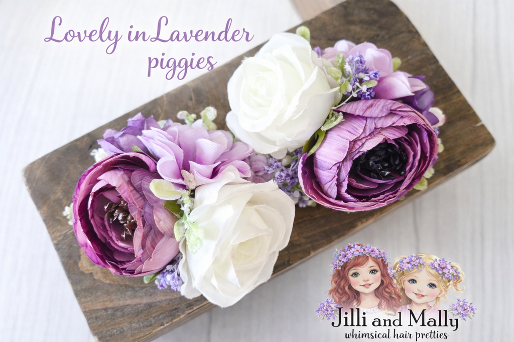 Lovely in Lavender Mini Bloom Piggie Set or Single **Pre-Order 4 wk turnaround**