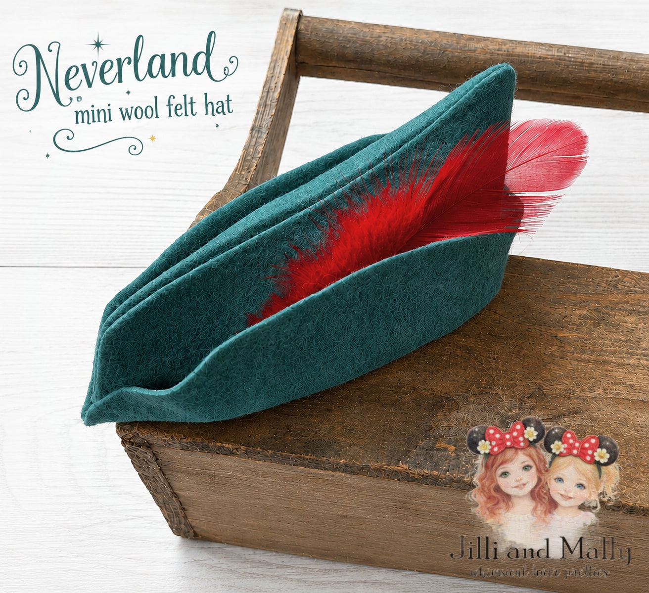 Neverland Wool Felt Mini Hat m2m Stella Maris *Pre-order 4 wk turnaround time*