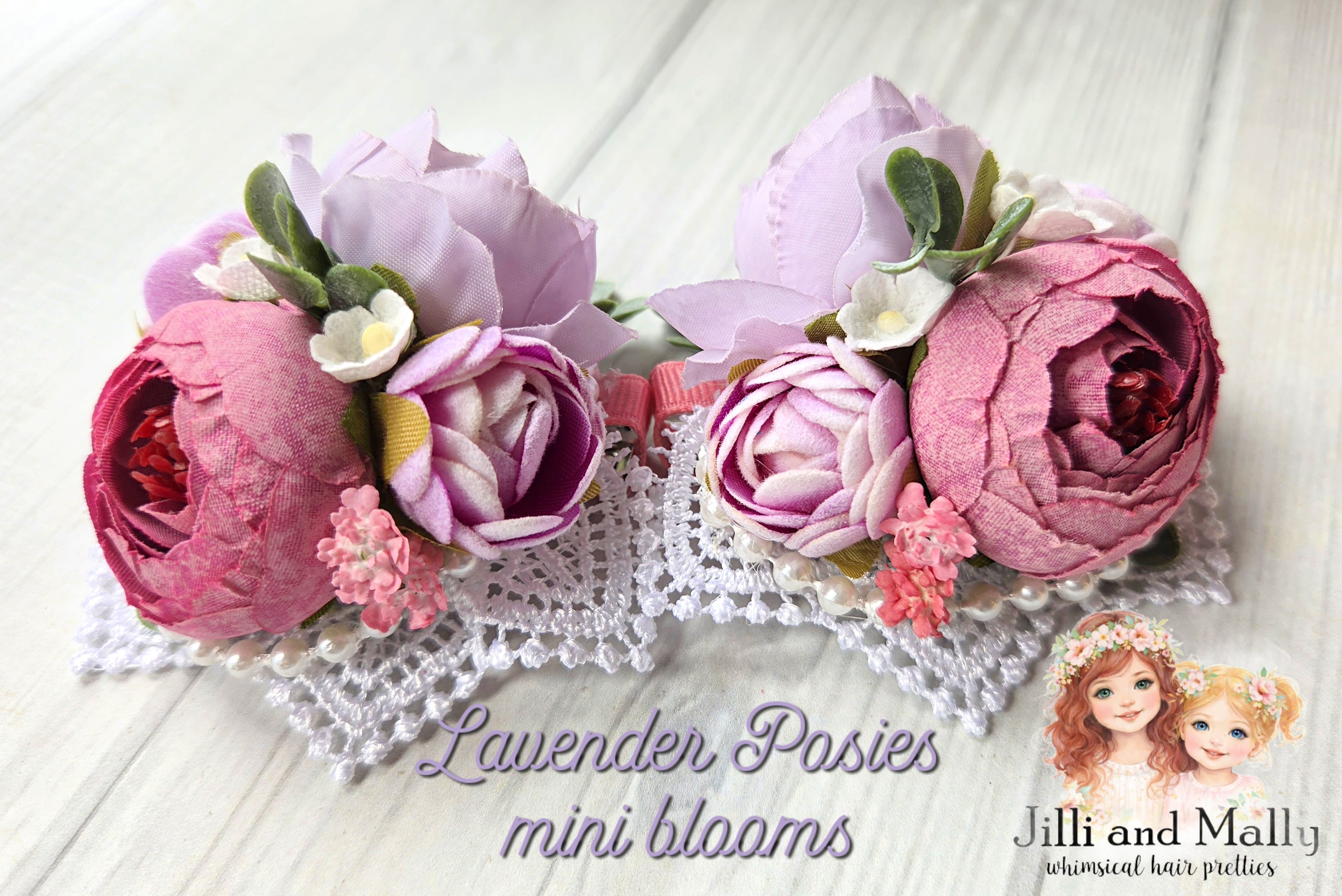 Lavender Posies Mini Blooms~Single OR Piggies