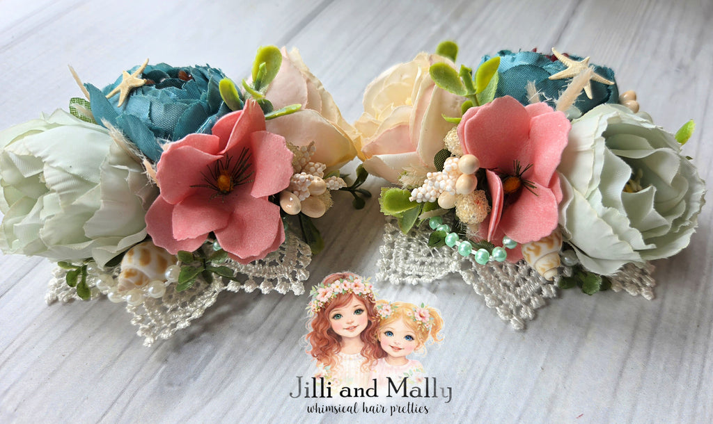 Coral Beach Mini Blooms~Single OR Piggies m2m Mia Miel Clothing *Pre-order 4 wk turnaround*