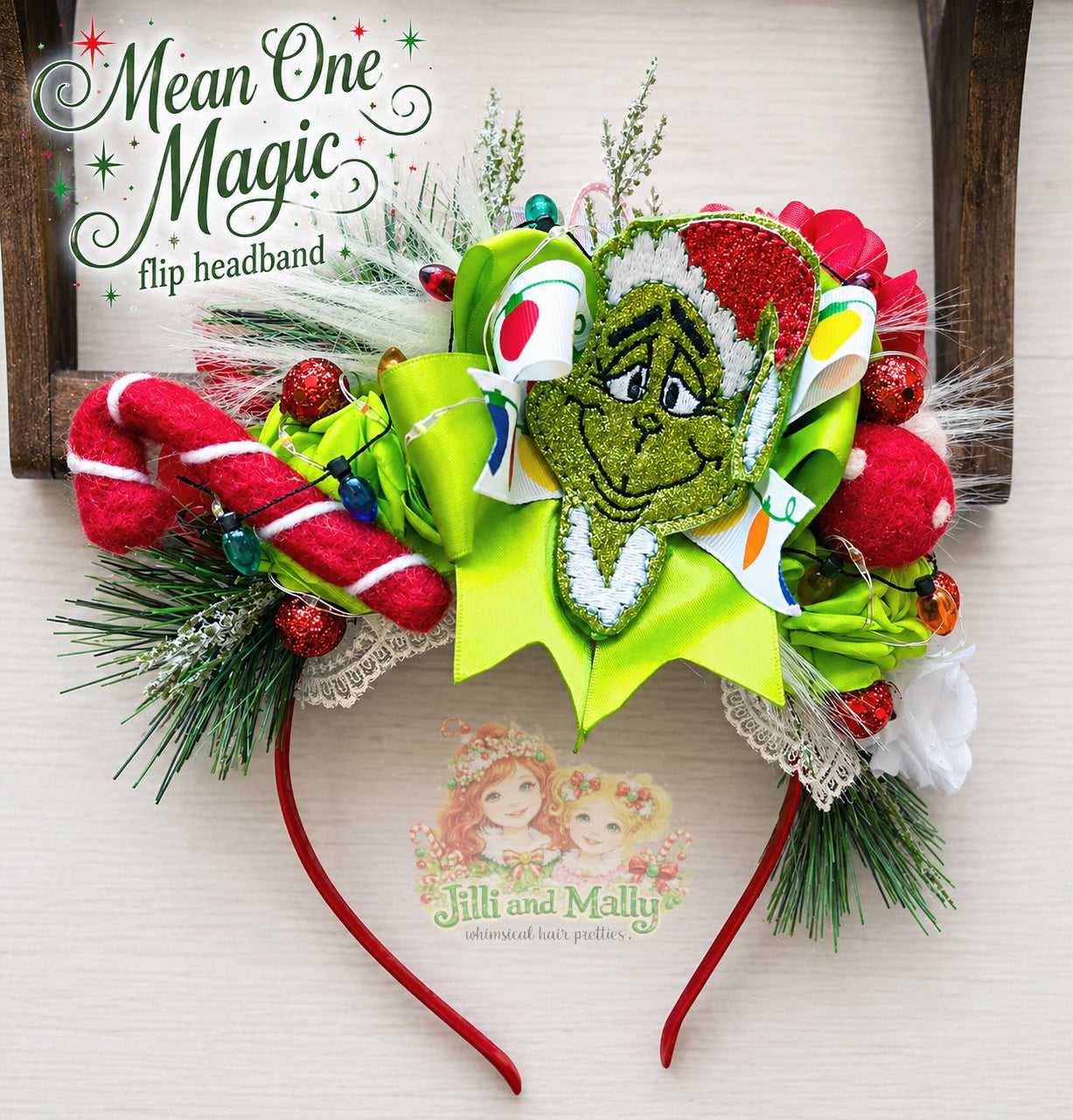 Whoville Light-Up FlipHeadband m2m Stella Maris *MTO 6 wk turnaround time*