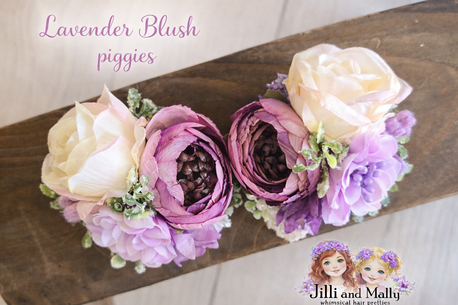 Lavender Blush Mini Bloom Piggie Set or Single **Pre-order 4 week turnaround time**