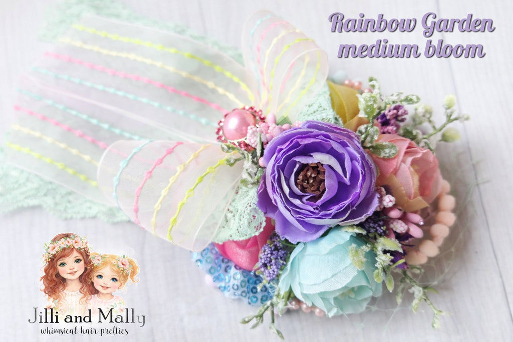 Rainbow Garden Medium Floral Bloom