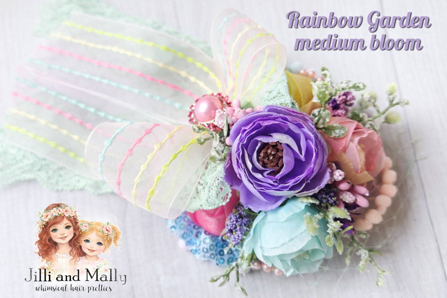 Rainbow Garden Medium Floral Bloom