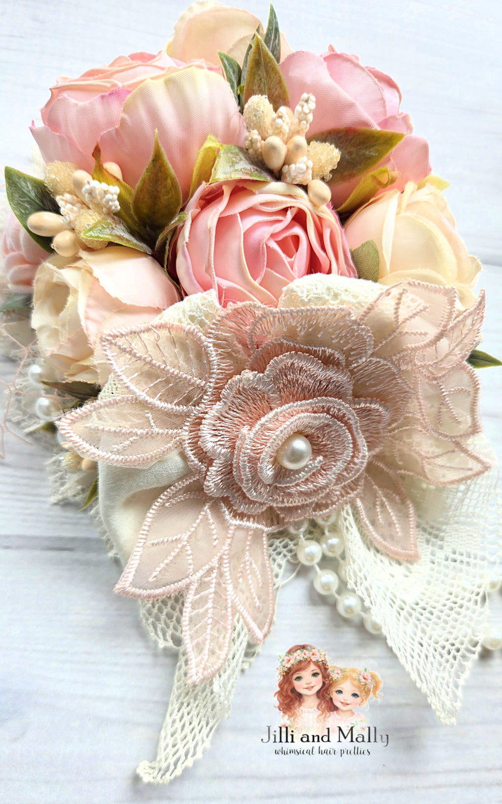 Blooming Blush Large Floral Hanky Bloom