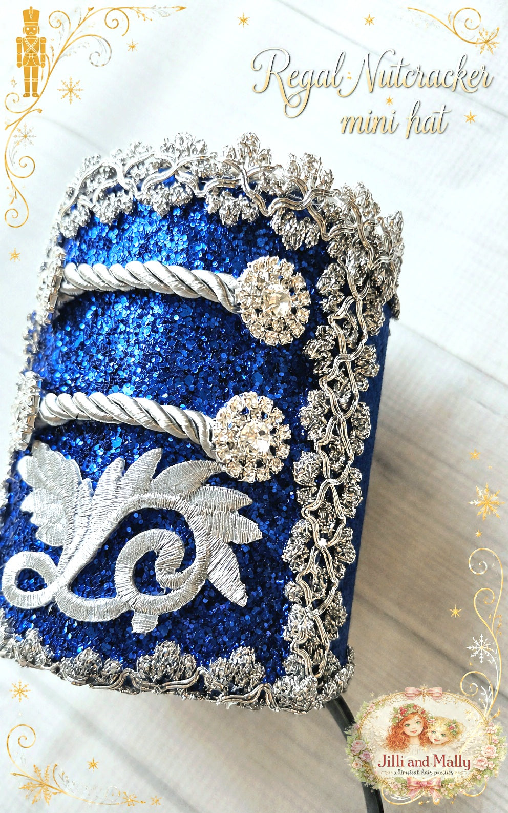 Regal Nutcracker Mini Hat m2m Mararte *Made to Order with 4 week turnaround time*