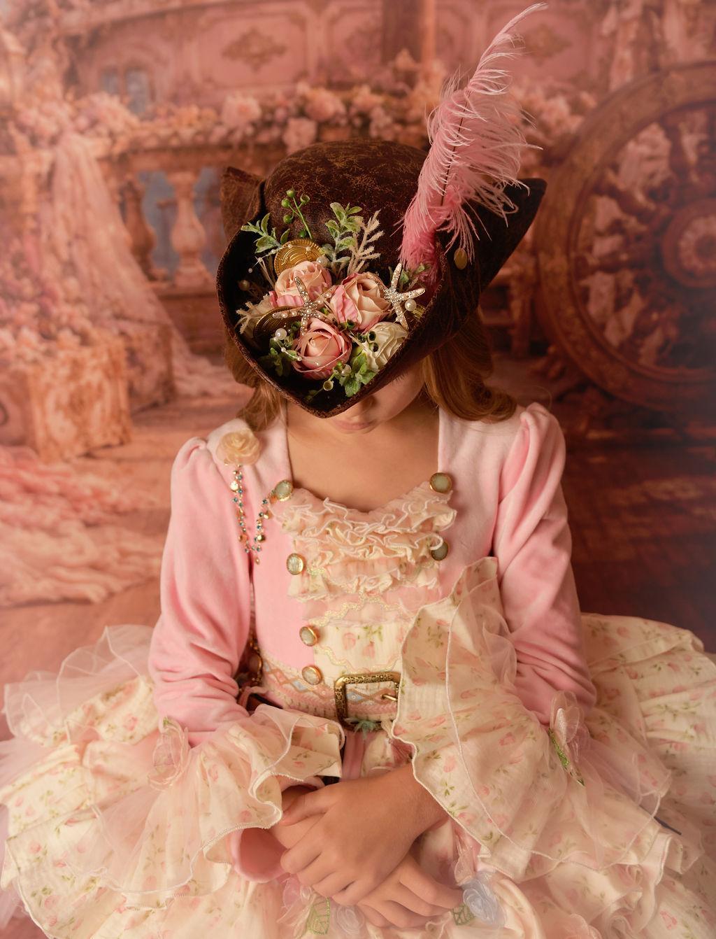 Pink Pirate Princess Treasure  Hat m2m Mararte *Made to Order with 6 week turnaround time*