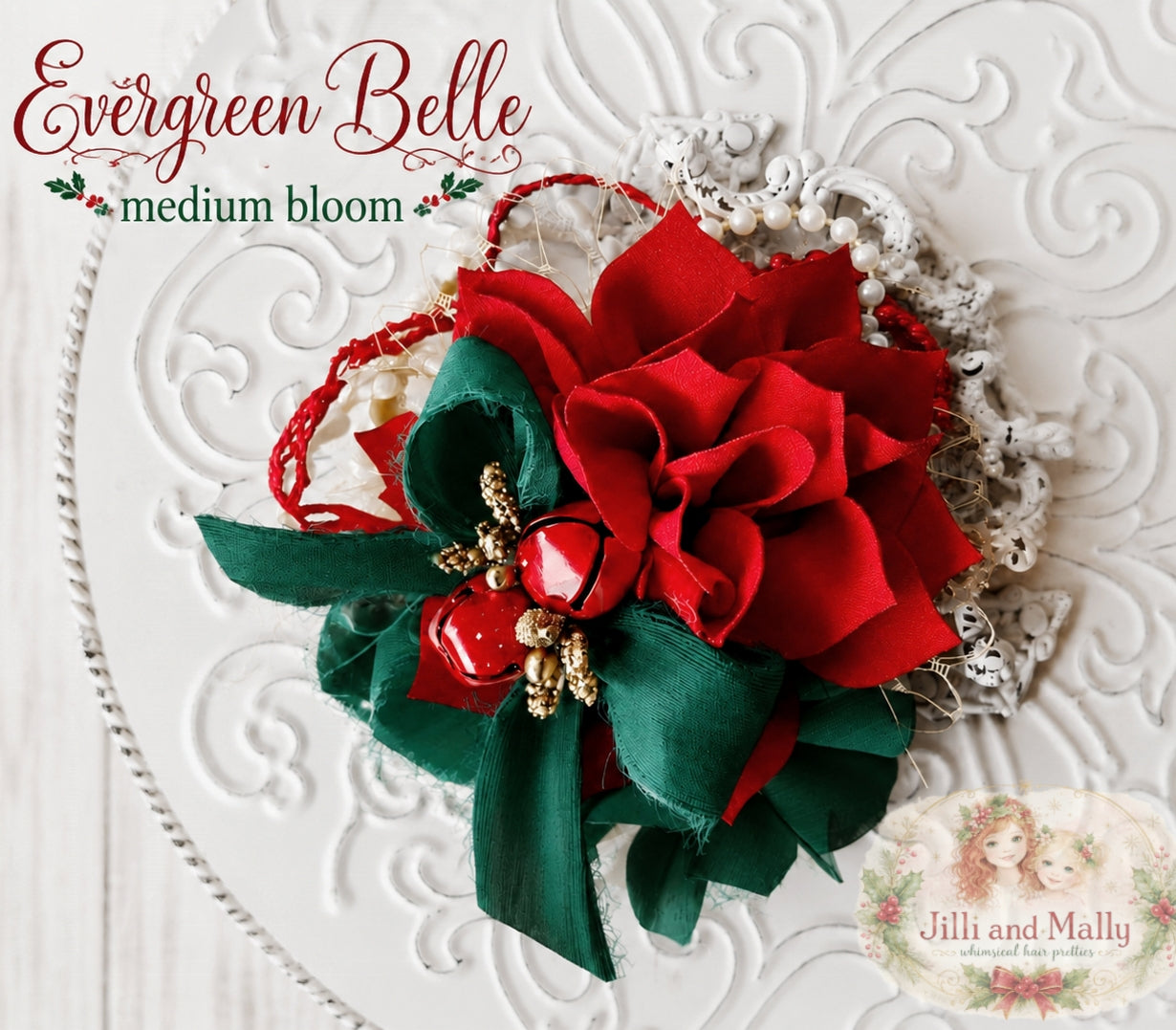 Evergreen Belle medium Bloom m2m Hummingbirds & Flowers *made to order 4 wk turnaround*