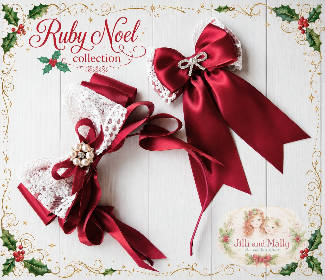 Ruby Noel Boujiee Bow m2m Hummingbirds & Flowers *Pre-Order TAT 4 weeks*