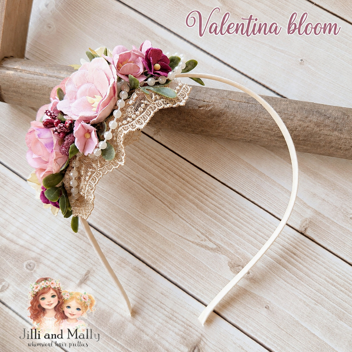 Valentina Medium Floral Bloom m2m Hummingbirds & Flowers *Made to Order with 4 week turnaround time*
