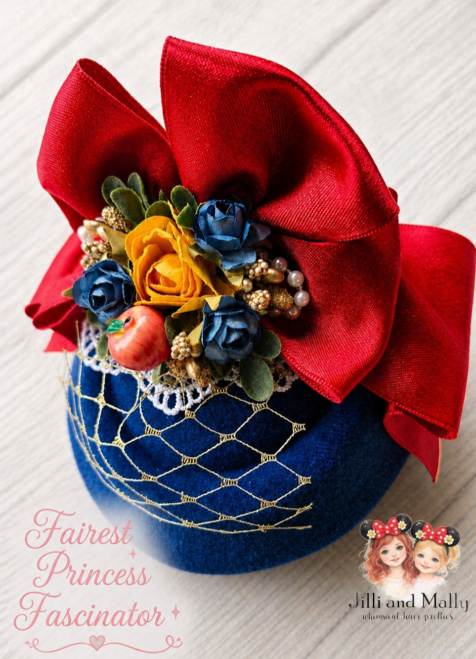 Fairest Princess Floral Fascinator m2m Hummingbirds&Flowers *Pre-order 4 wk turnaround time*