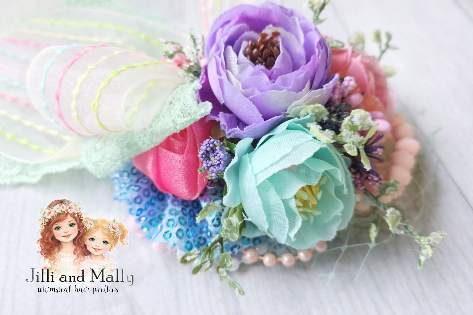 Rainbow Garden Medium Floral Bloom