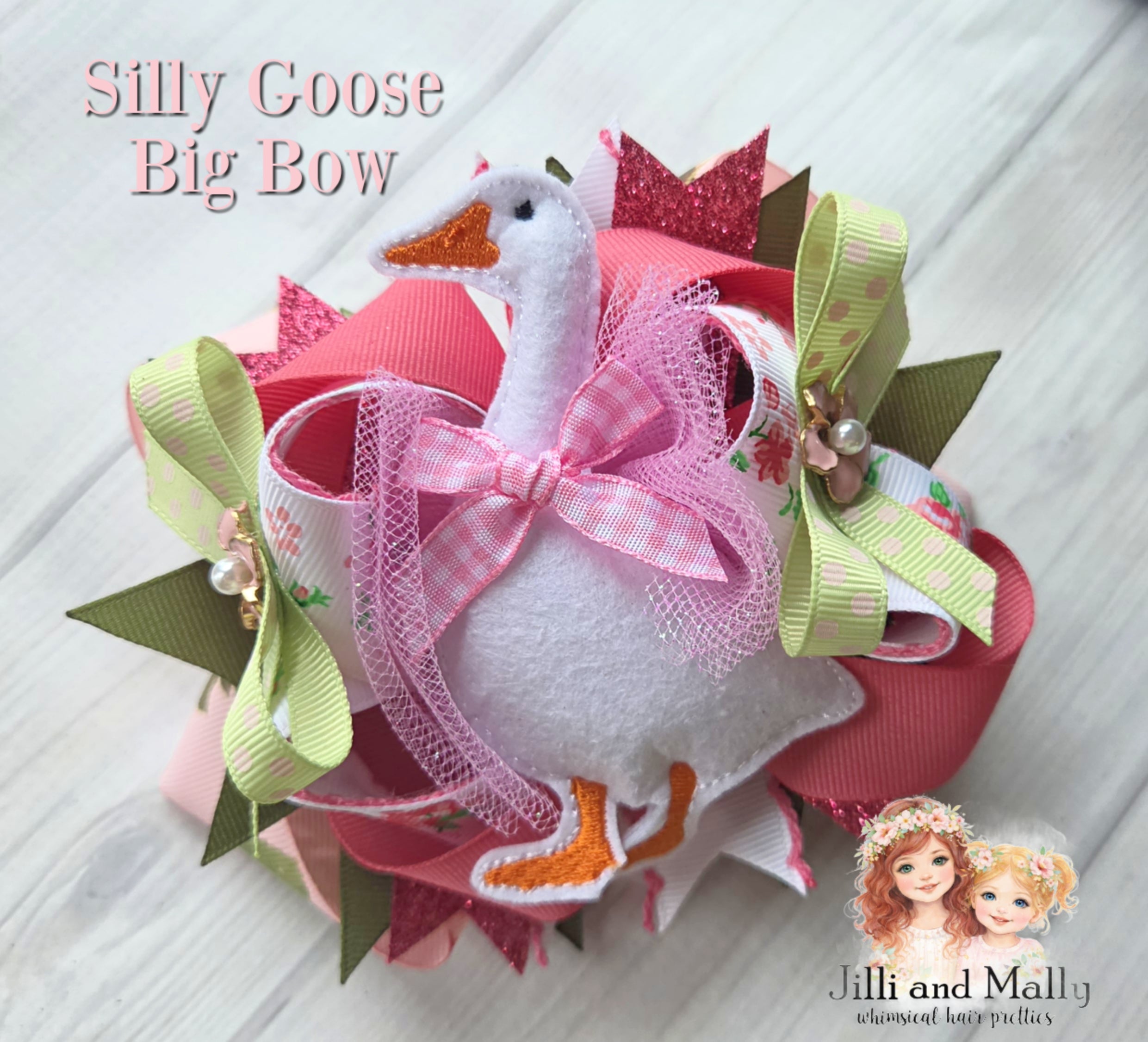 Silly Goose Big Hair Bow