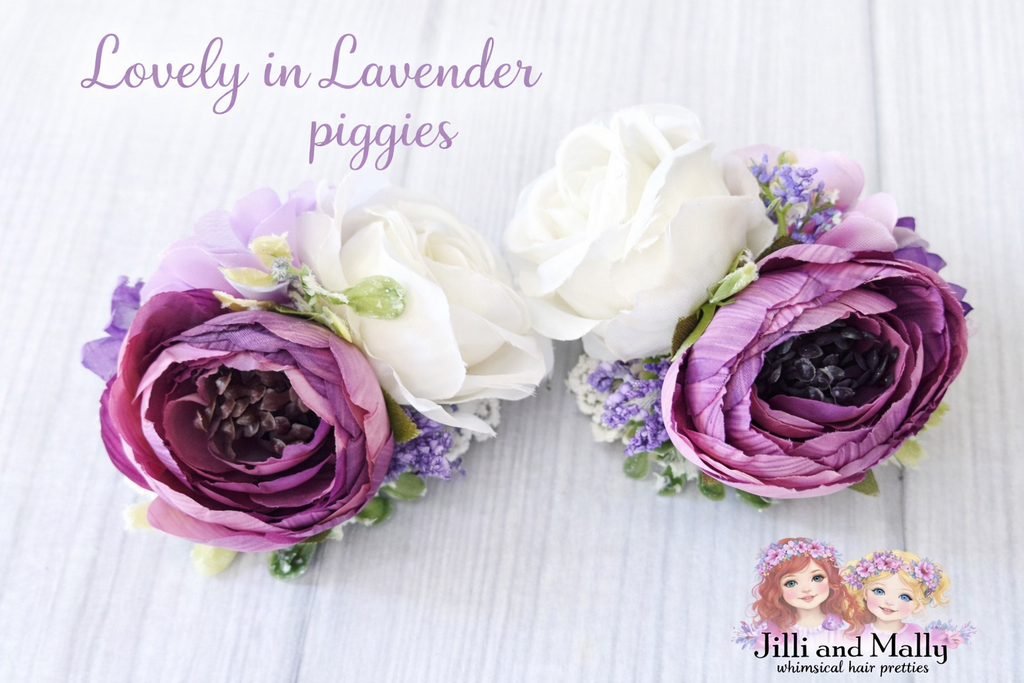 Lovely in Lavender Mini Bloom Piggie Set or Single **Pre-Order 4 wk turnaround**