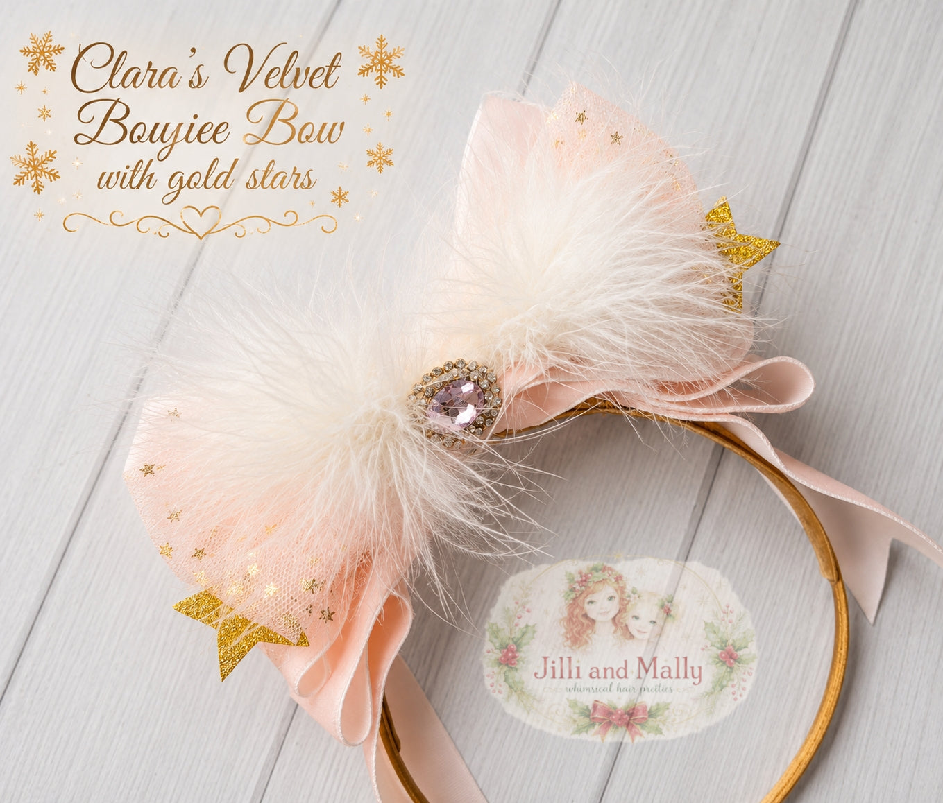 Clara's Velvet Boujiee Bow m2m Hummingbirds & Flowers *Made to Order TAT 4 weeks*