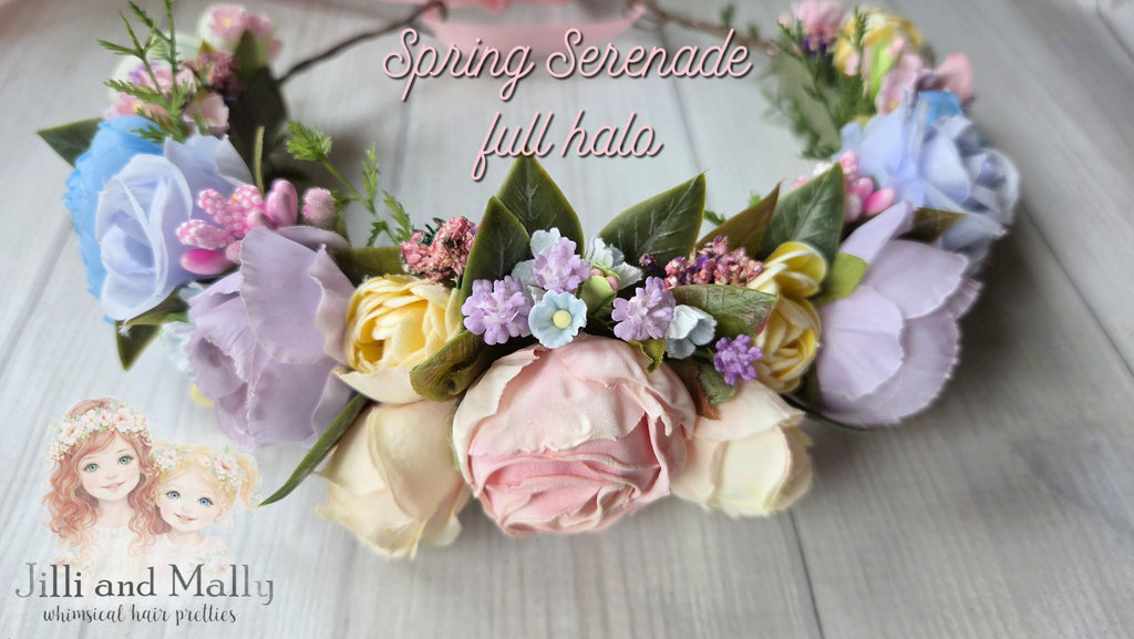Spring Serenade Floral Halo m2m Three By the Sea