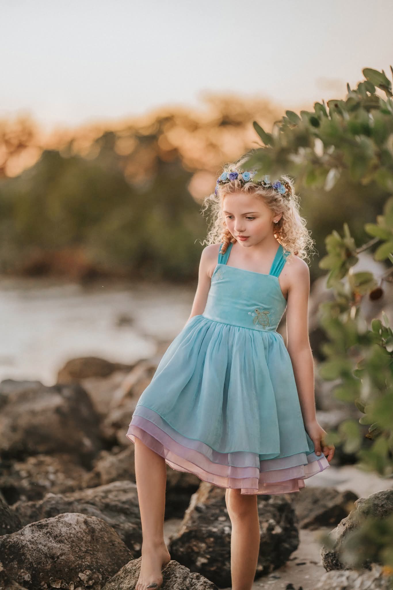 Treasures Untold Floral Halo or Hard Headband m2m Hummingbirds&Flowers **Pre-order 4 week tirnaround time**