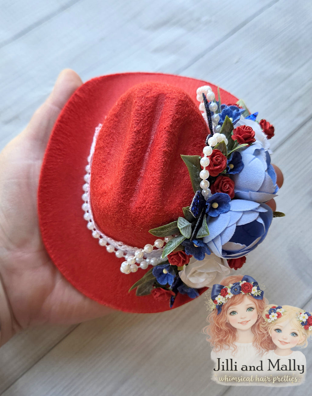 Sweet Land of Liberty Mini Cowgirl Hat