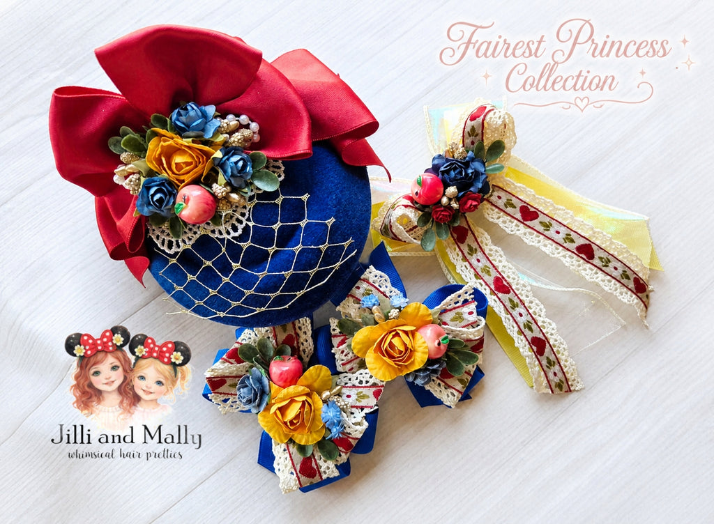 Fairest Princess Long Bows Single OR Piggy Set m2m Hummingbirds&Flowers *Pre-order 4 wk turnaround*