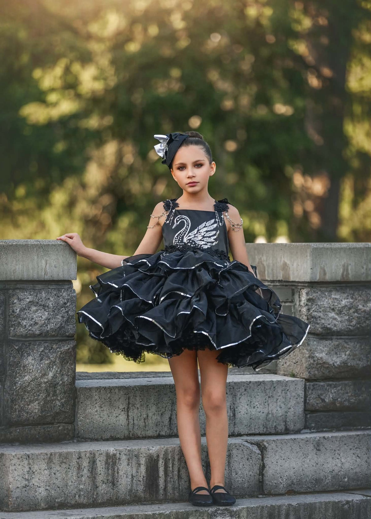 Whispers on Swan Lake Fascinator Mini Hat m2m Kada Boutique *Made to Order with 4 week turnaround time*
