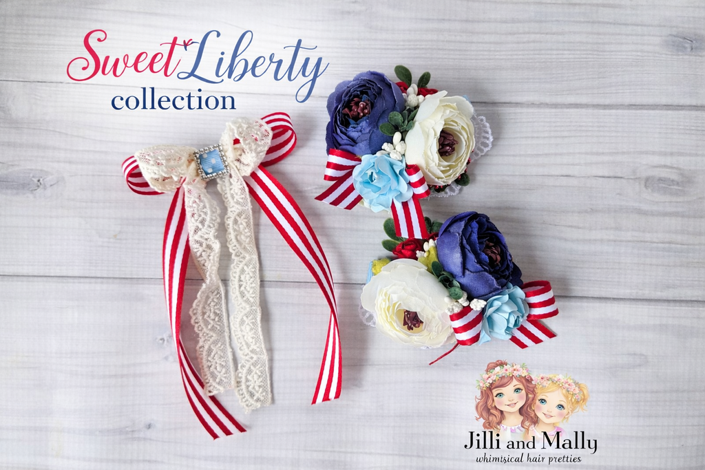 Sweet Liberty Piggie Bows m2m 2 Roosters Clothing Co