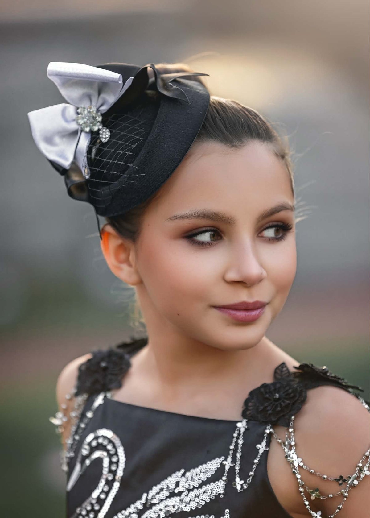 Whispers on Swan Lake Fascinator Mini Hat m2m Kada Boutique *Made to Order with 4 week turnaround time*