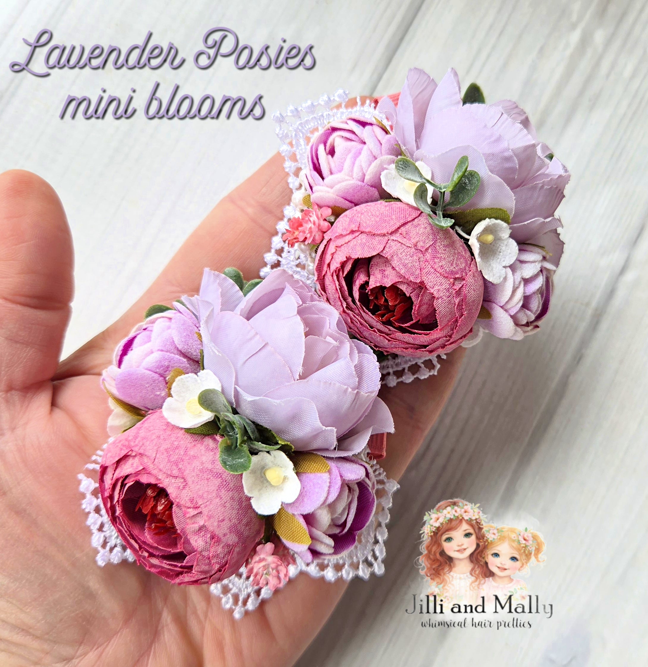Lavender Posies Mini Blooms~Single OR Piggies