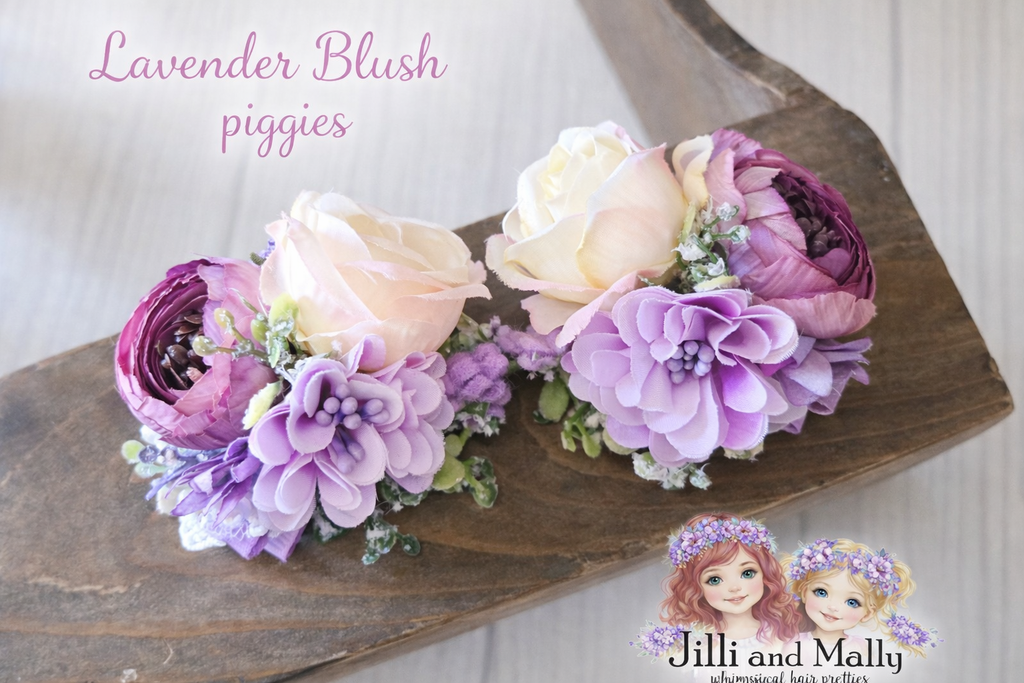 Lavender Blush Mini Bloom Piggie Set or Single **Pre-order 4 week turnaround time**