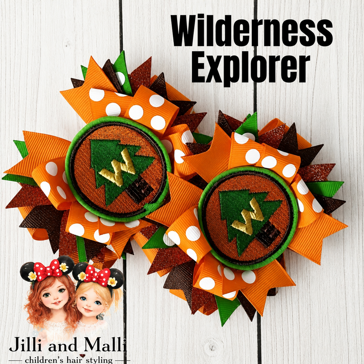 Wilderness Explorer Single OR Piggy Bows *Pre-order 4 wk turnaround*