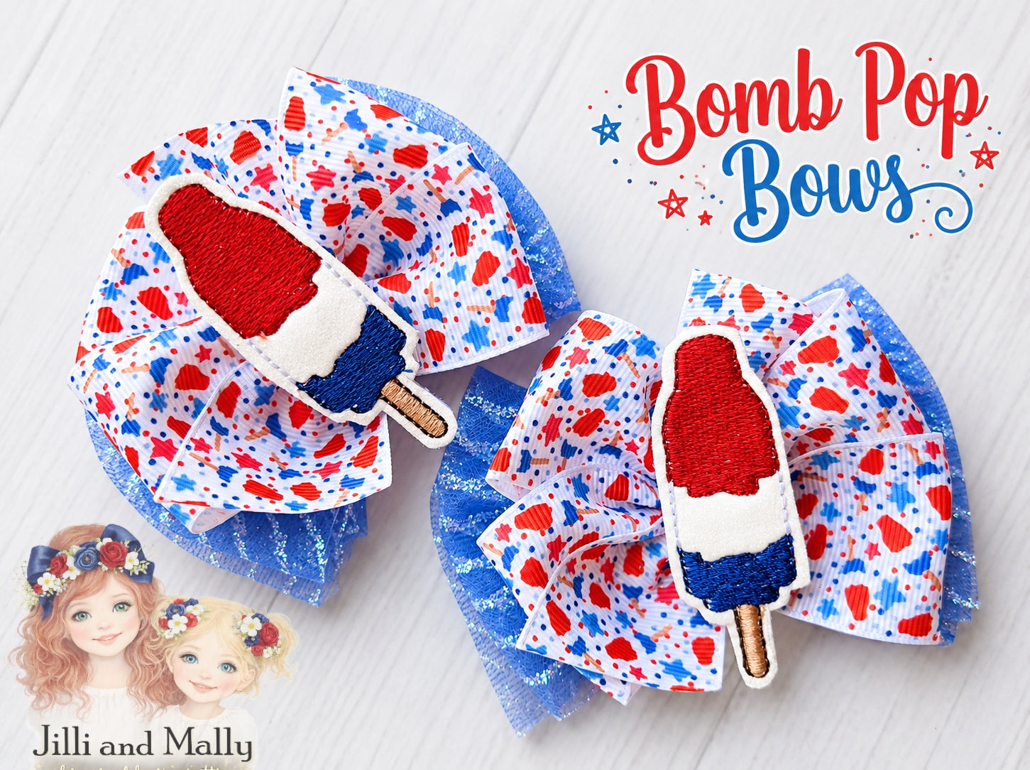 Bomb Pop Single OR Piggy Bows *Pre-order 4 wk turnaround*