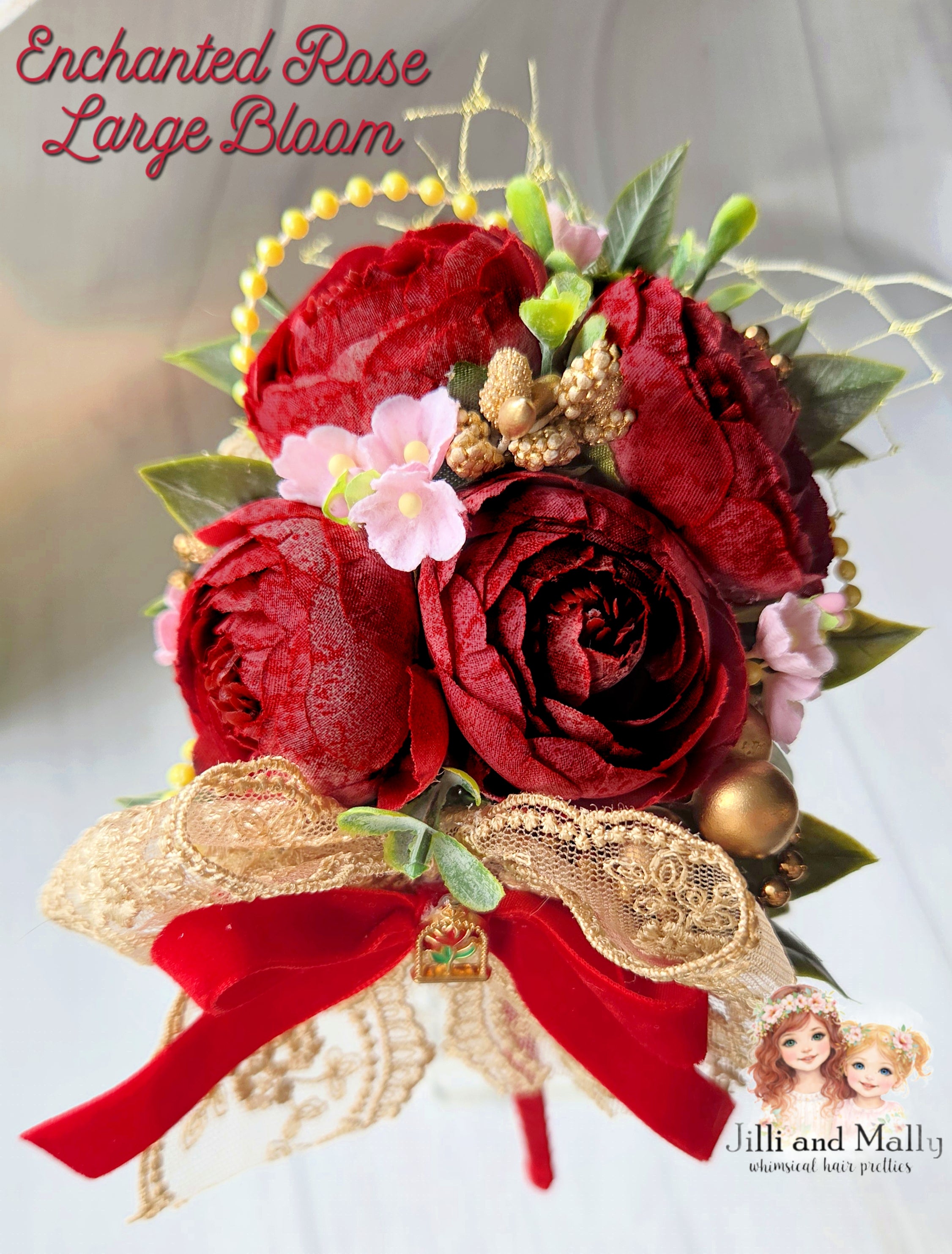 Enchanted Rose Large Floral Bloom m2m Stella Maris *pre-order 4 wk turnaround*