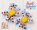 Sweet Scholar Single OR Piggy Bows m2m Two Roosters Clothing *Pre-order 4 wk turnaround*