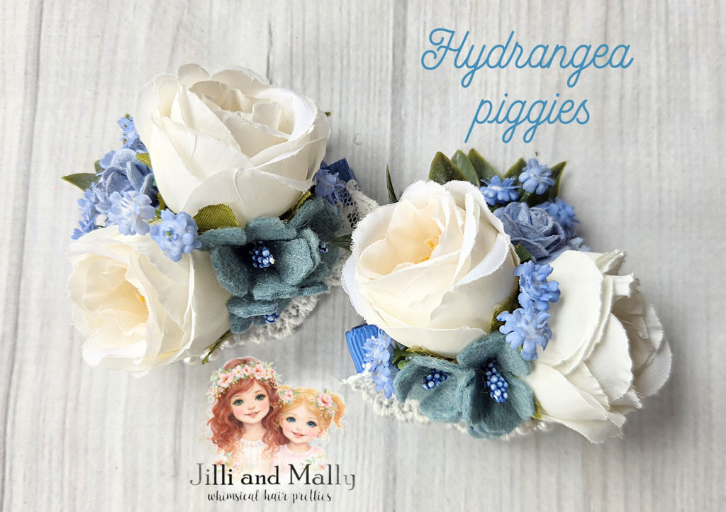 Hydrangea Mini Blooms~Single OR Piggies m2m Two Roosters Clothing Co *Pre-order with 4wk turnaround time*