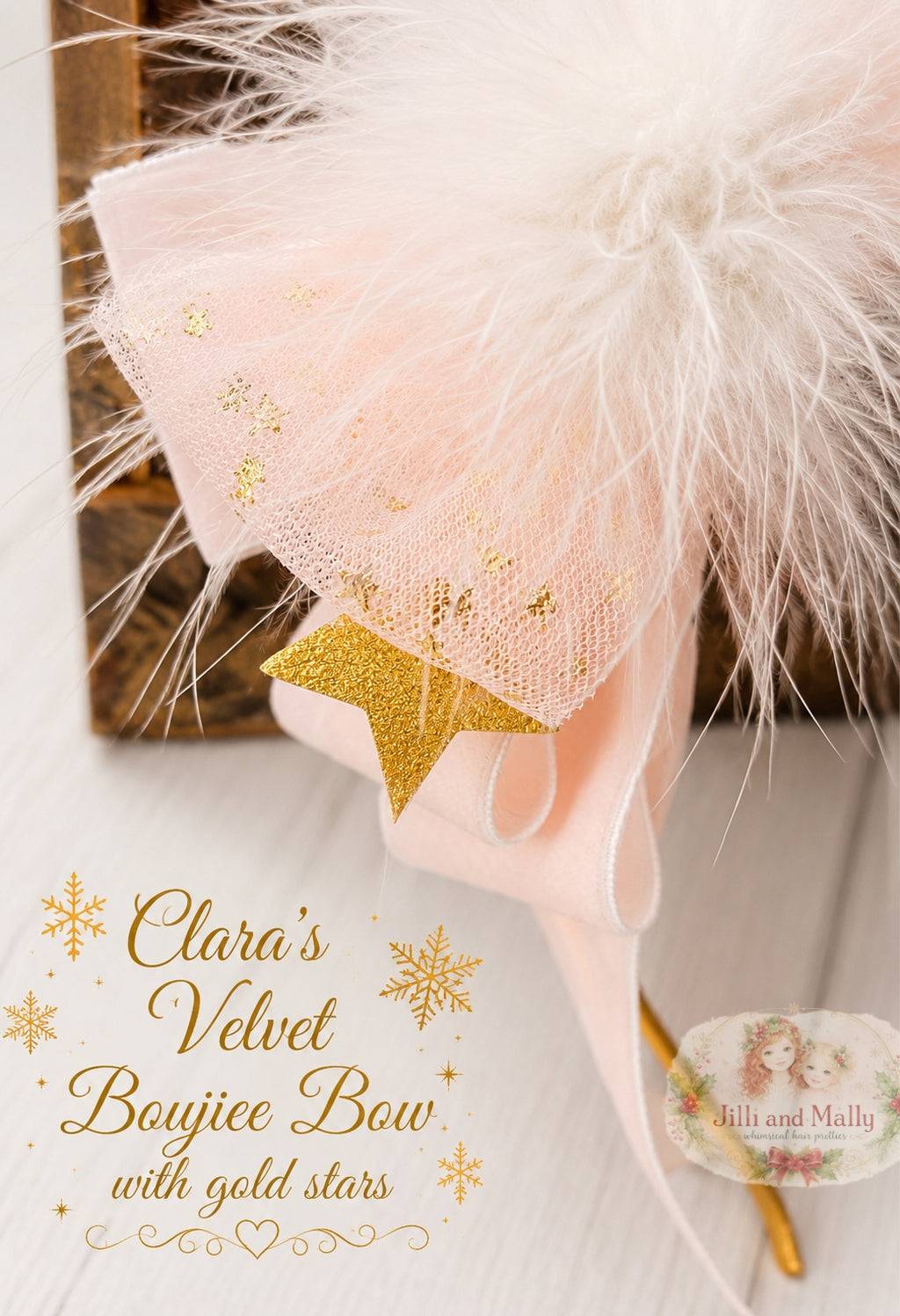 Clara's Velvet Boujiee Bow m2m Hummingbirds & Flowers *Made to Order TAT 4 weeks*