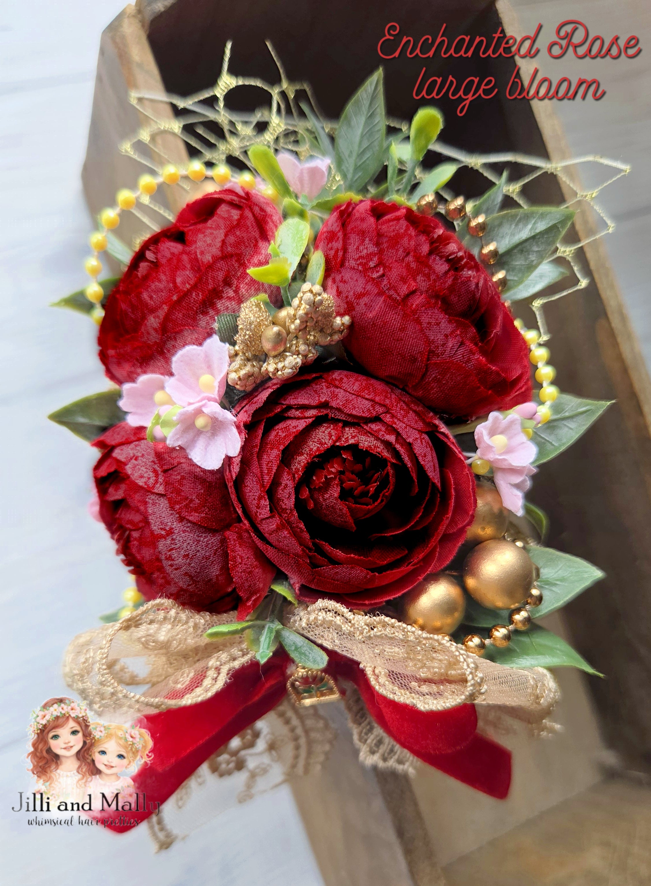 Enchanted Rose Large Floral Bloom m2m Stella Maris *pre-order 4 wk turnaround*