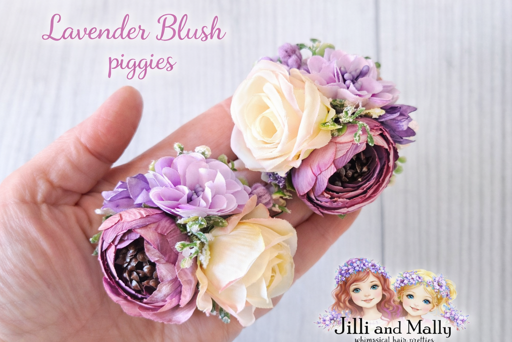 Lavender Blush Mini Bloom Piggie Set or Single **Pre-order 4 week turnaround time**