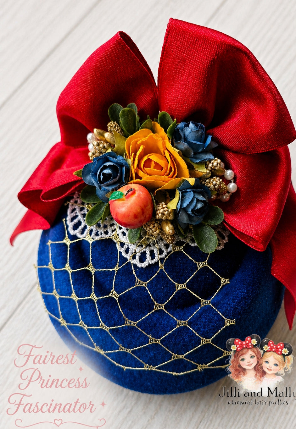 Fairest Princess Floral Fascinator m2m Hummingbirds&Flowers *Pre-order 4 wk turnaround time*