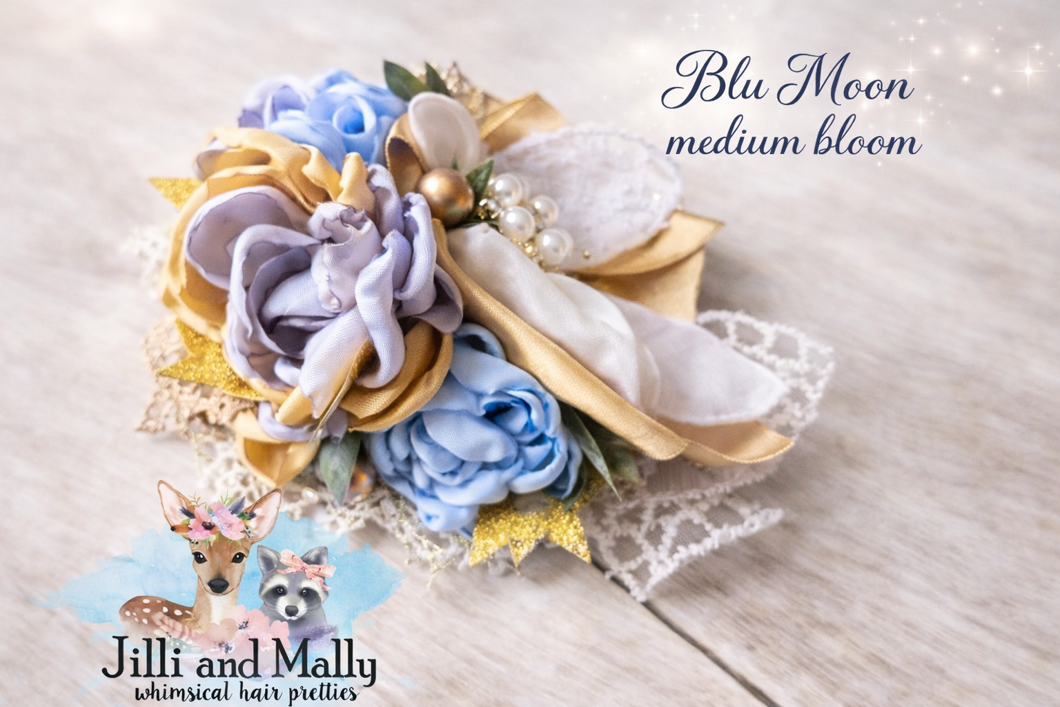 Blue Moon Medium Floral Hankie Bloom