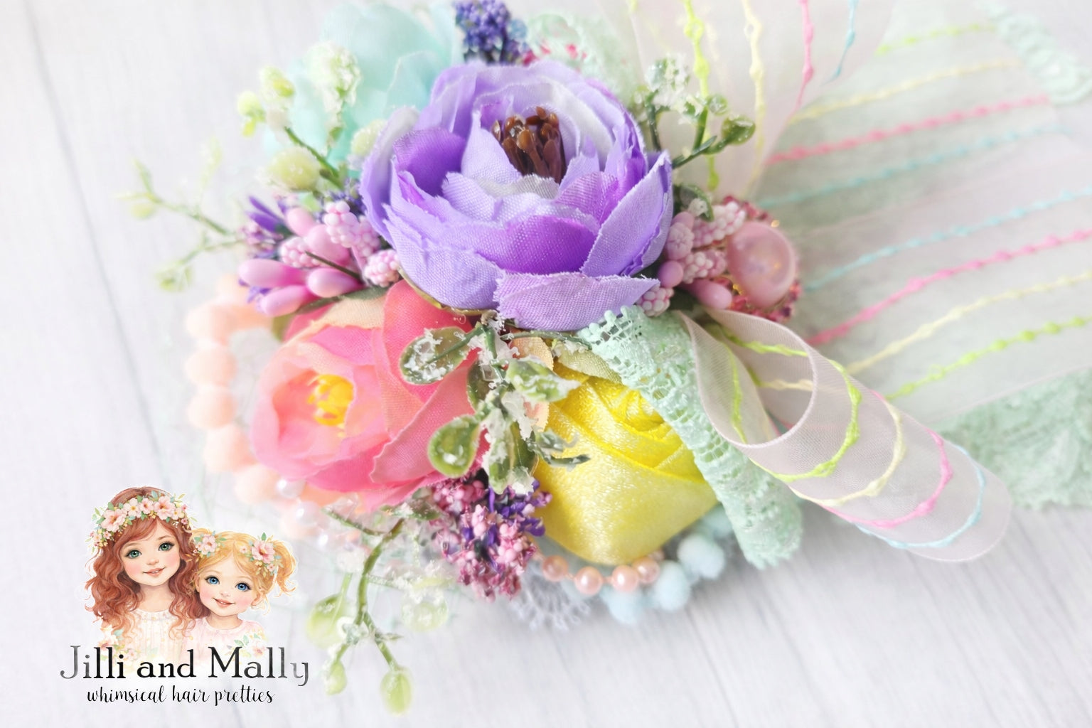 Rainbow Garden Medium Floral Bloom