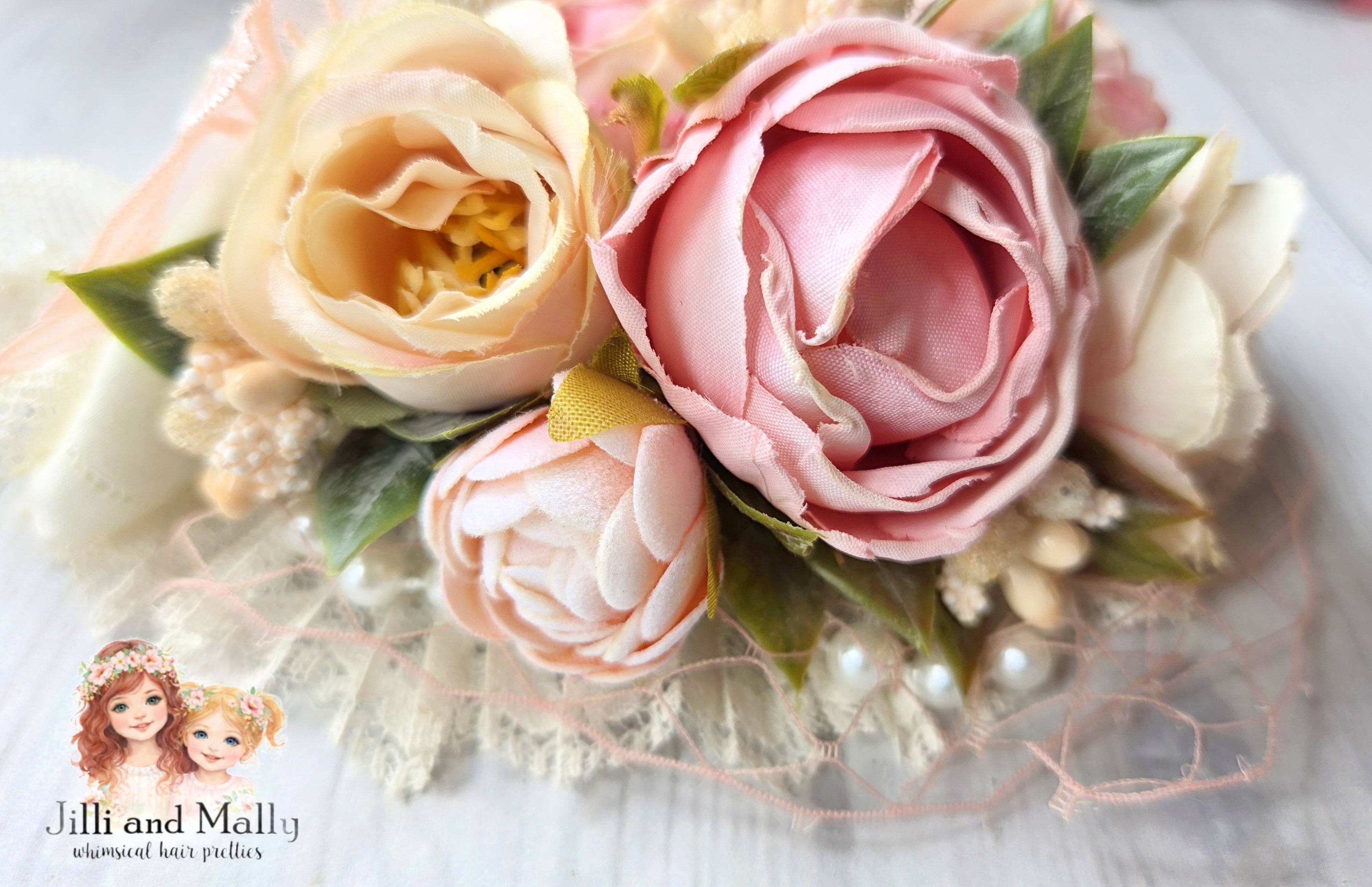 Blooming Blush Large Floral Hanky Bloom