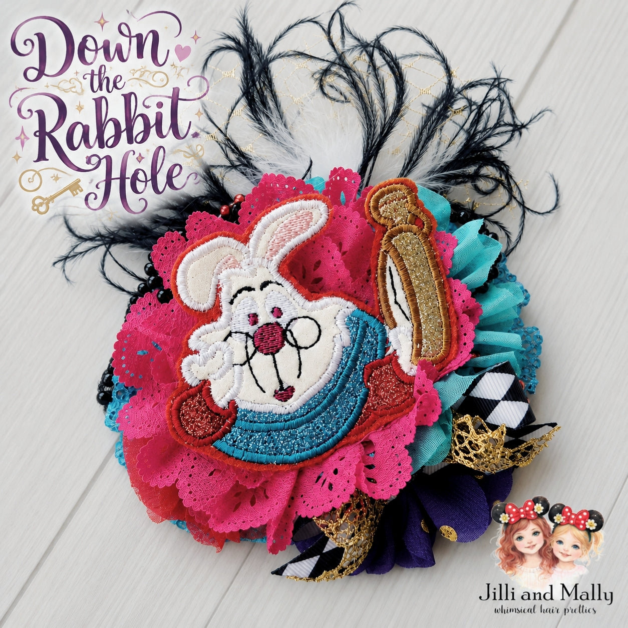 Down the Rabbit Hole Large Floral Bloom *pre-order 4 wk turnaround*