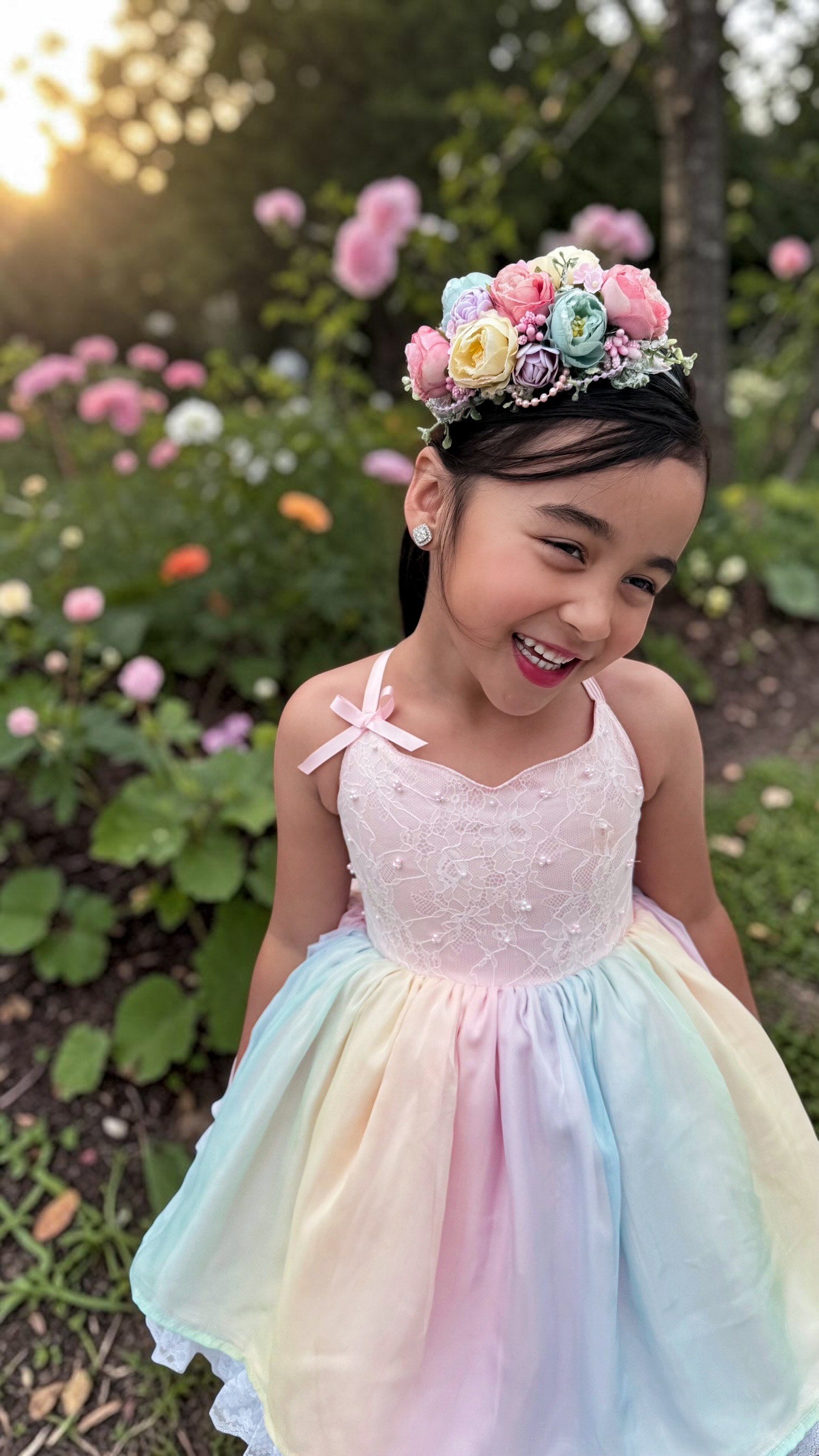 Rainbow Reverie Large Floral Bloom m2m Three By the Sea *Pre-order with 4 week turnaround time*