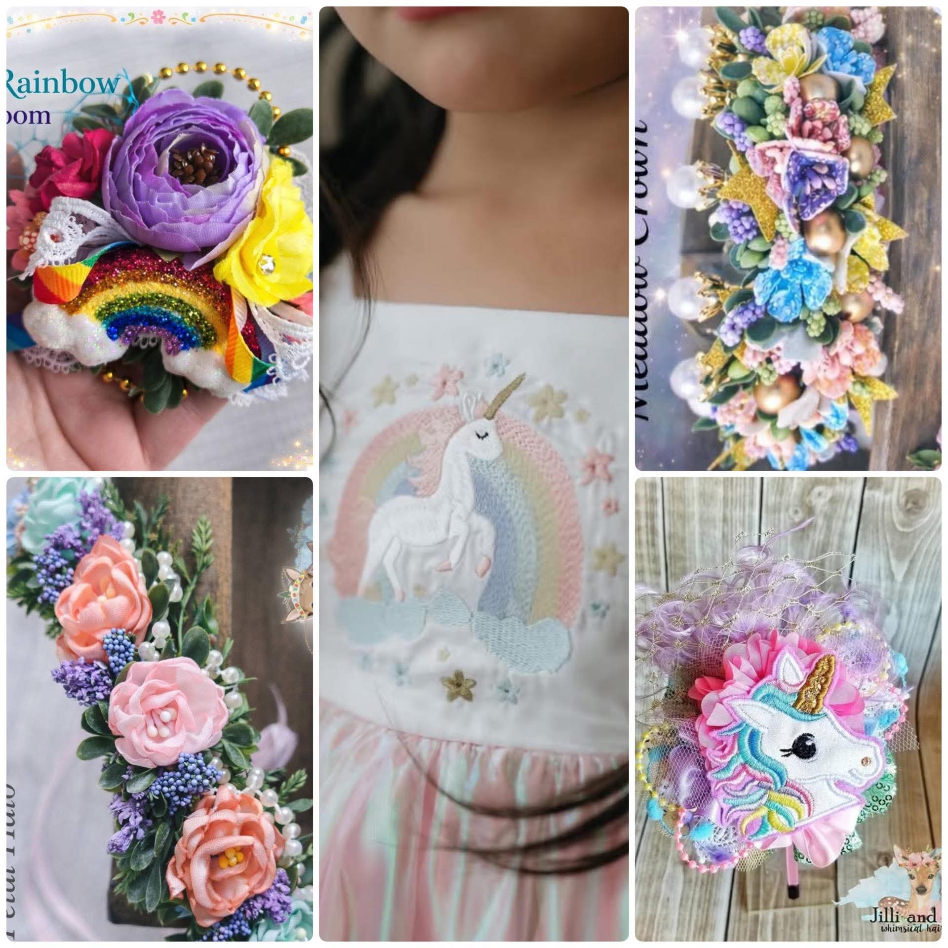 Vintage Rainbow Dreams Mini Bloom PIGGIE Set